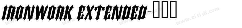 Ironwork Extended字体转换